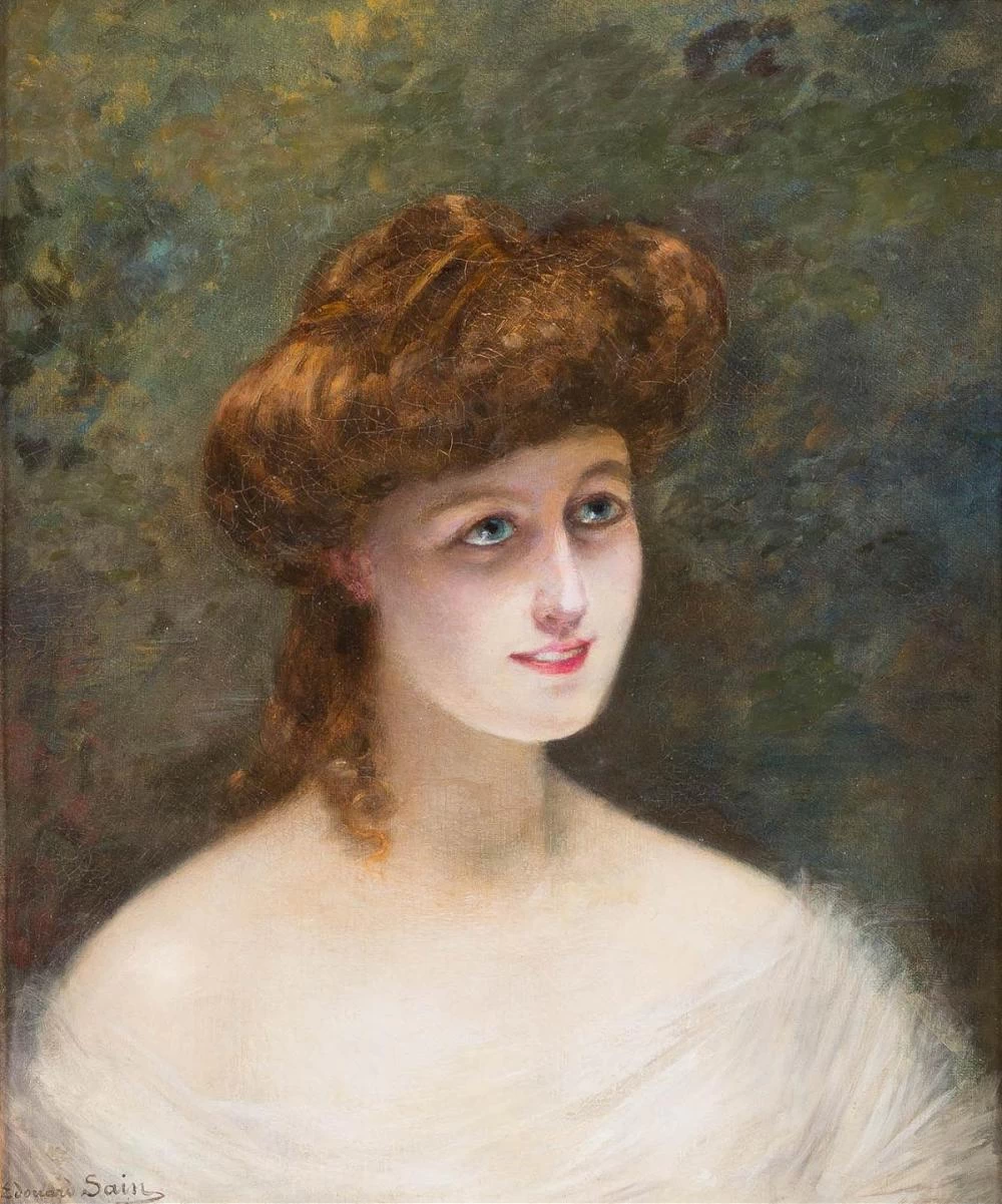 Ritratto di bella con capelli rossi